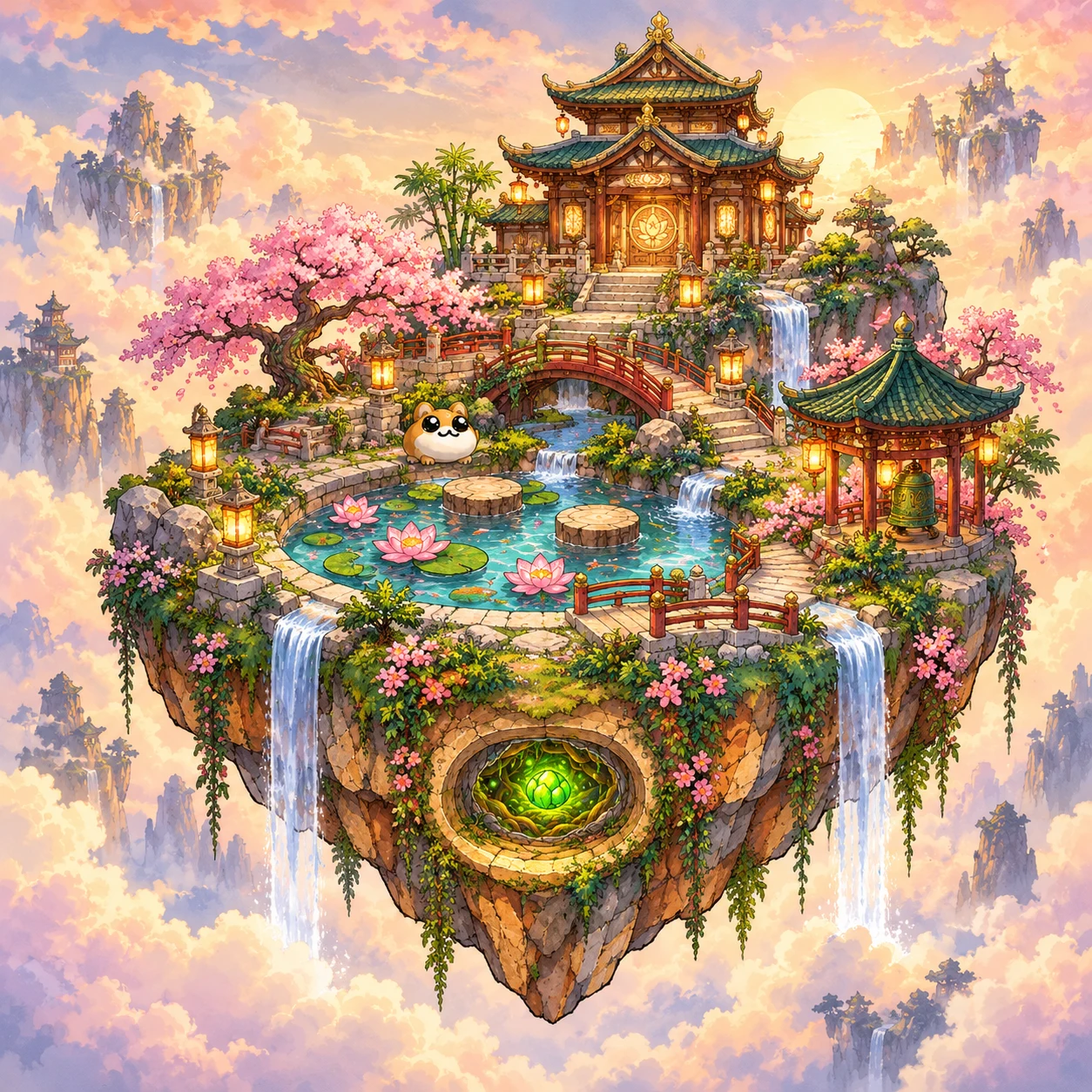 Imagined Lore Land study for deed #0717; creative interpretation, not official deed art